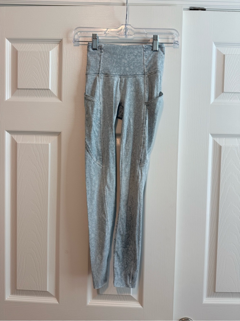 lululemon athletica Light Gray High-Waist Leggings with Side Pockets